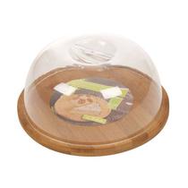 Porta Queijo Queijeira com Tampa - Bambu e Acrilico