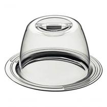Porta-queijo Tramontina Ciclo Em Aço Inox 20cm