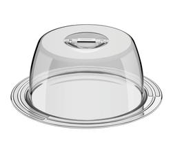 Porta-Queijo Tramontina Ciclo em Aço Inox 25 cm 2 Peças