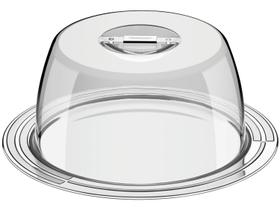 Porta-Queijo Tramontina Ciclo em Aço Inox 25 cm 2 Peças