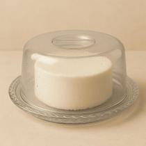 Porta queijo tranca premium queijeira acrilico tampa 16cm