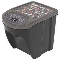 Porta ração com tampa basculante 20 litros Plasutil ref. 14723 Porta ração com tampa basculante 20 litros Plasutil ref. 14723