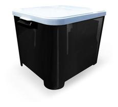 Porta racao container 15 kg (black) Porta racao container 15 kg (black)