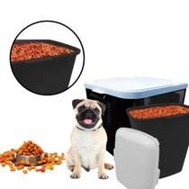 Porta Ração Container Até 15kg Cachorro Pet Armazenar Colocar Portátil Cães Grande Viagem Guardar Conserva Antiformiga