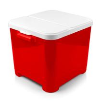 Porta Ração Container De Plástico Organizador 15 Kg Com Tampa Cachorro E Gato Porta Ração Container De Plástico Organizador 15 Kg Com Tampa Cachorro E Gato