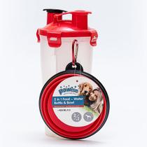 Porta-Ração e Água Pawise c/ Tigela de silicone para cães