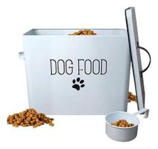 Porta Ração Pet Container Com tampa E Colher Metal Dolce Home Porta Ração Pet Container Com tampa E Colher Metal Dolce Home