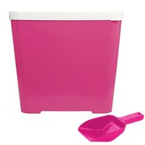 Porta Ração Prime Pote De 15 Kg + Pá Dosadora Com Tampa De Vedação Cachorros E Gatos Porta Ração Prime Pote De 15 Kg + Pá Dosadora Com Tampa De Vedação Cachorros E Gatos