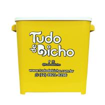 Porta Ração Tudo de Bicho Amarelo 6kg