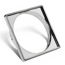 Porta Ralo Click Quadrado 10x10 Cromado Porta Ralo Click Quadrado 10x10 Cromado