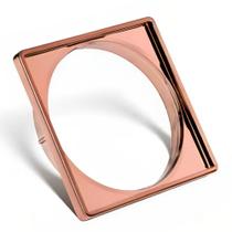 Porta Ralo Click Quadrado 10x10 Rose Gold Metal Porta Ralo Click Quadrado 10x10 Rose Gold Metal