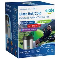 Porta Refeições Elate Elate Pote Térmico de Aço Inoxidável 64oz Porta Refeições Elate Elate Pote Térmico de Aço Inoxidável 64oz