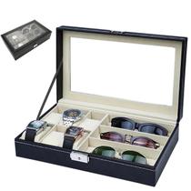Porta Relogio Luxo Caixa Relogios Pulseira Joias Estojo Expositor Organizador Mesa Penteadeira Resistente Duravel