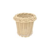 Porta Requeijão de Vime Trançado Camurça Porta Requeijão de Vime Trançado Camurça