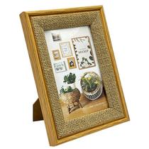 Porta-Retrato 10x15, 13x18, 15x20 e 20x25 cmem MDF com Juta Natural Elegância e Aconchego para sua
