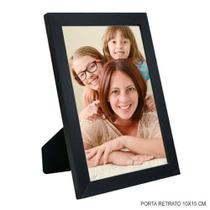 Porta retrato 10x15, bordas pretas, simples