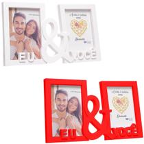 Porta Retrato 10x15 Duplo Com Moldura De Plastico Eu & Voce Vertical - SUTT