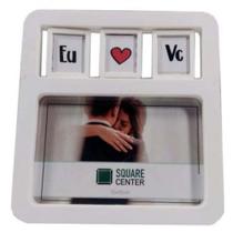 Porta retrato 10x15 eu amo voce pf-1370br - SQUARE