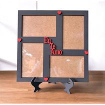 porta retrato 10x15 preto eu te amo porta retrato 10x15 preto eu te amo