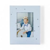 Porta Retrato 10x15cm Azul Estrelas Modali Baby Decoração Infantil