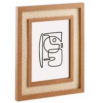 PORTA-RETRATO 15X20 em MDF com Rattan MART 13296 PORTA-RETRATO 15X20 em MDF com Rattan MART 13296