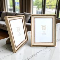 Porta Retrato 15x20cm Sonne Madeira Mesa Moldura Dourada