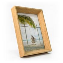 Porta Retrato 15x21 De Vidro Chanfrada Decorativo Foto Vertical Horizontal Moderno Luxo - Bimper