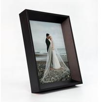 Porta Retrato 15x21 De Vidro Chanfrada Decorativo Foto Vertical Horizontal Moderno Luxo - Bimper