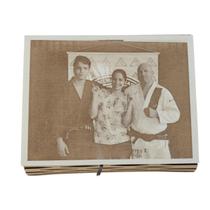 Porta retrato 16,5x20 sanfonado mdf branco gravado a laser - INFINITY LASER