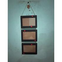 porta retrato 3 fotos 10x15 com sisal porta retrato 3 fotos 10x15 com sisal