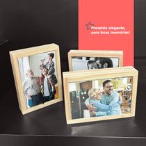 Porta Retrato Álbum Madeira Foto 10x15 - Barato - Presente e Decoração Porta Retrato Álbum Madeira Foto 10x15 - Barato - Presente e Decoração