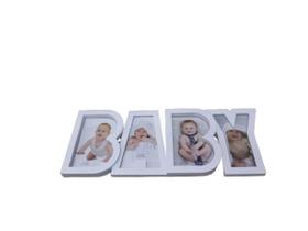 Porta Retrato Baby Branco 4 Fotos 10X15cm