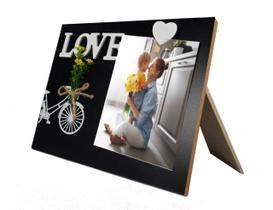 Porta Retrato Bicicleta Mural Pregador Love Mães Pais 10x15