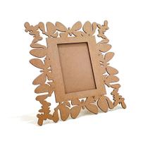 Porta-Retrato Borboleta Laser Vazado MDF Decoração Criativa para Quarto e Presente