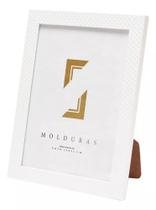 Porta Retrato Branco Foto 15x21 Moldura Trabalhada Luxo