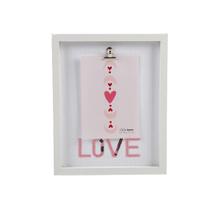 Porta retrato branco Love 20x25 - Casual Home Porta retrato branco Love 20x25 - Casual Home