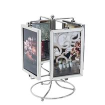 PORTA RETRATO CARROSSEL PARA 8 FOTOS COM BASE GIRATÓRIA 10x15cm