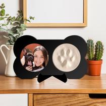 Porta Retrato com Massinha para Registro Eterno da Patinha PET - Porta Retrato Cachorro - Up Art Personalizados