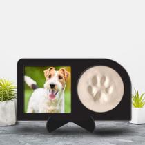 Porta Retrato com Molde da Patinha Pet Lembrança Eterna Pata Cachorro Dog Presente para Animais Porta Retrato com Molde da Patinha Pet Lembrança Eterna Pata Cachorro Dog Presente para Animais