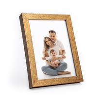 Porta Retrato Com Vidro Moderno Decorativo Horizontal e Vertical De Mesa Estante Para Fotos Família
