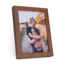 Porta Retrato Com Vidro Moderno Decorativo Horizontal e Vertical De Mesa Estante Para Fotos Família - Bimper