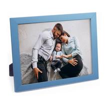 Porta Retrato de Madeira Azul Bebê 20X25 - PRSC-AZ