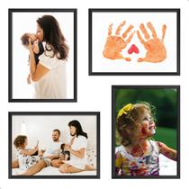 Porta Retrato de Parede 15x21 Moderno Kit Fotos Para Família Casa Decoração Composição Viagem