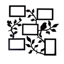 Porta Retrato de Parede em MDF - Cor Preta Porta Retrato de Parede em MDF - Cor Preta