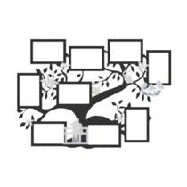 Porta Retrato de Parede em MDF - Cor Preta Porta Retrato de Parede em MDF - Cor Preta