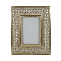 Porta Retrato de Resina Dourado 10x15cm - BTC
