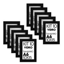 Porta retrato de Vidro 10x15cm Kit com 10 Unidades Lembrancinha de Festa