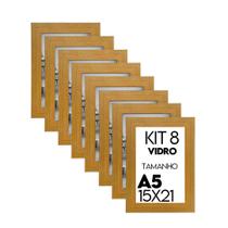 Porta retrato de Vidro 15x21 Kit com 8 Molduras para Fotos Lembrancinha de Festa
