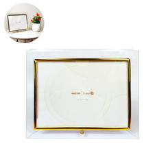 Porta Retrato De Vidro 20x15 Dourado Prateado Moderno Luxo Porta Retrato De Vidro 20x15 Dourado Prateado Moderno Luxo