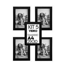 Porta retrato de Vidro 21x30cm Kit com 5 Unidades Lembrancinha de Festa